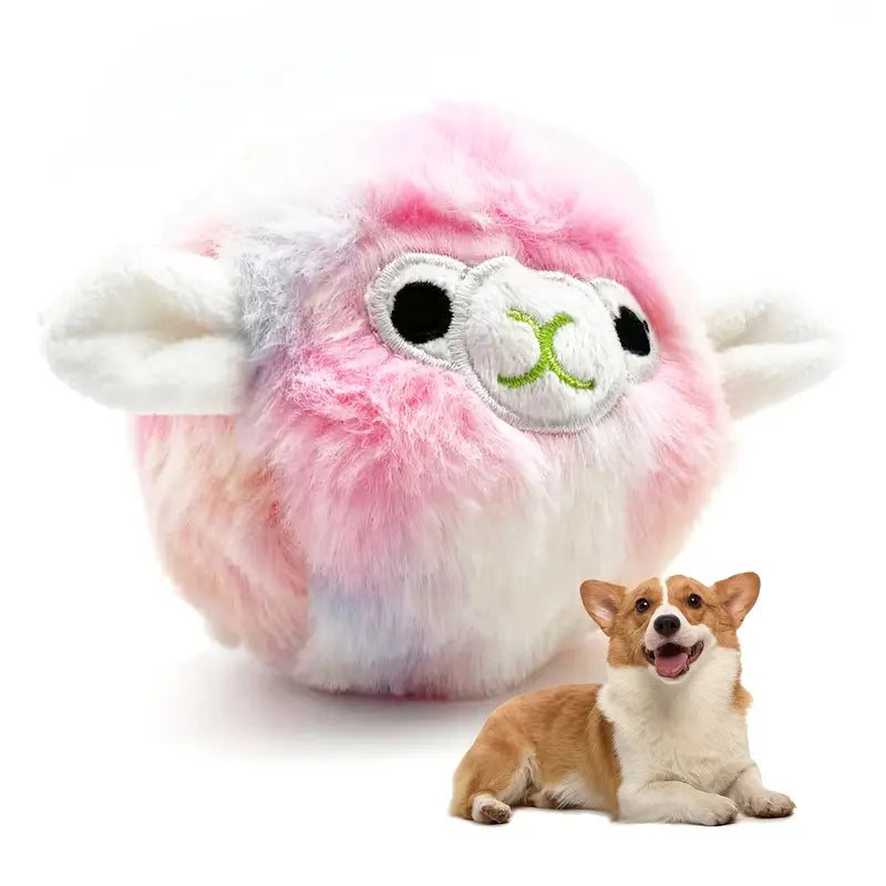 Squeaky Alpaca Dog Toy