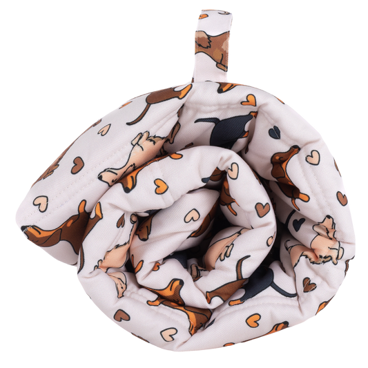 ON-THE-GO PET MAT: Dashie Lovers/Latte Gingham