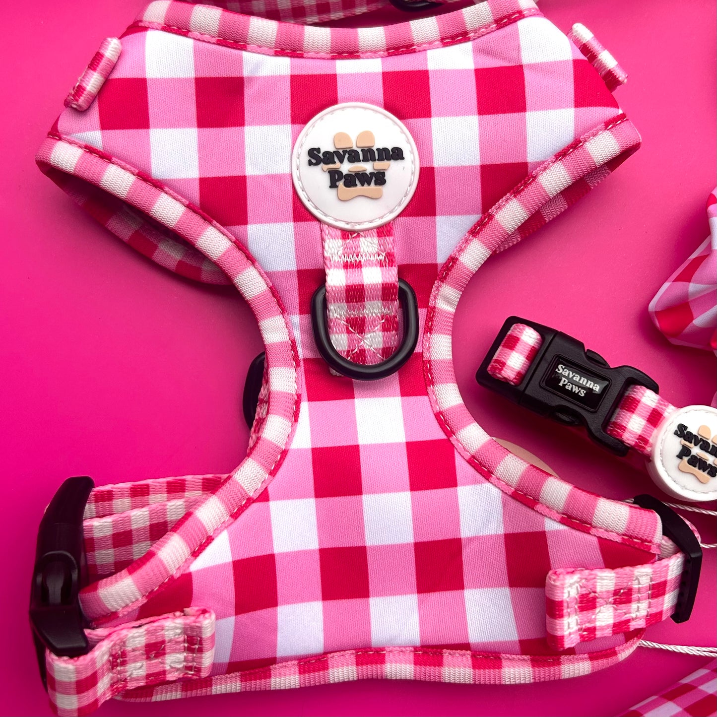 Pink Gingham - Harness