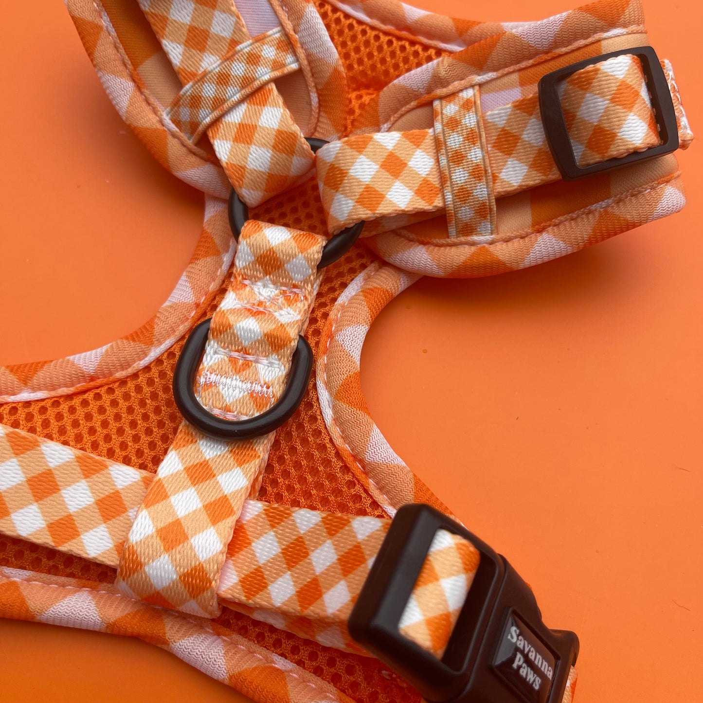 Orange Gingham - Harness